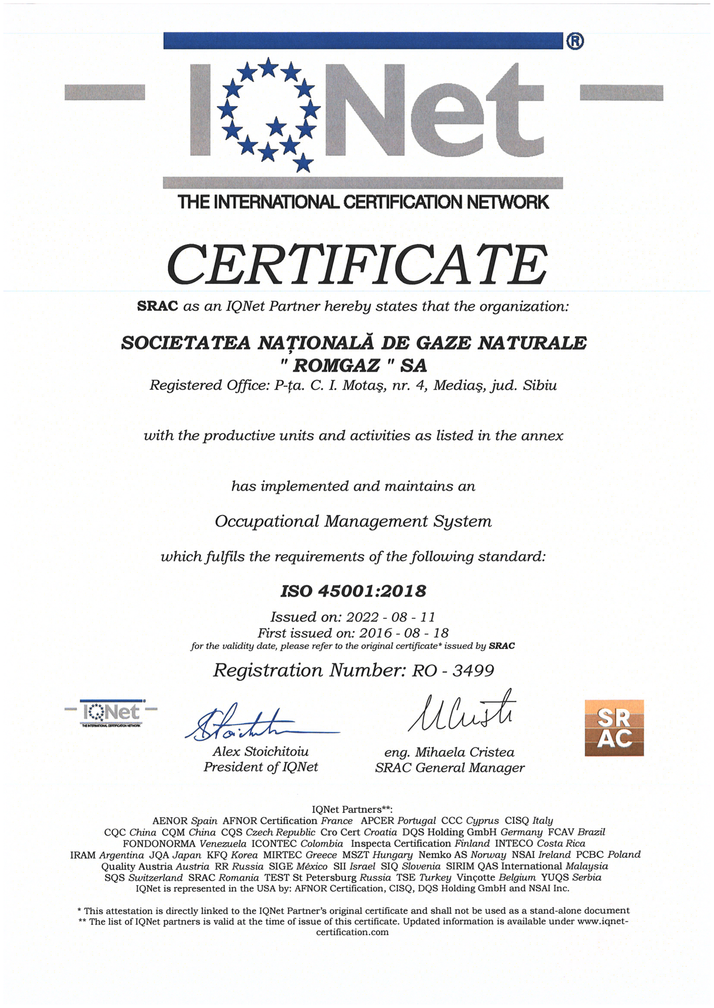 IQNET 45001